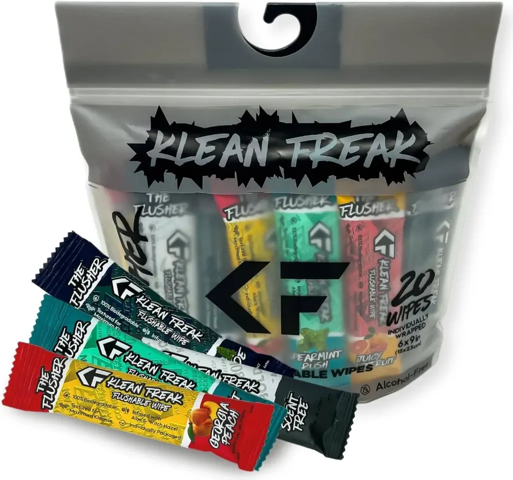 Klean Freak 20 Toilet Wipes Pack Mixed 6