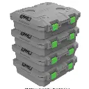 TRED | 50-40 STORAGE BOX 25L SHALLOW - GREY W/ GREEN