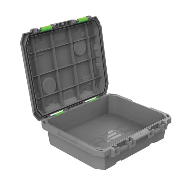TRED | 50-40 STORAGE BOX 25L SHALLOW - GREY W/ GREEN