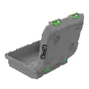TRED | 50-40 STORAGE BOX 25L SHALLOW - GREY W/ GREEN