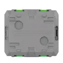 TRED | 50-40 STORAGE BOX 25L SHALLOW - GREY W/ GREEN
