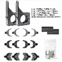 QUICK FIST | ROLL BAR TOOL MOUNT PAIR - FITS BAR 1"/1.5"/1.75"/2" FOR ORIGINAL/MINI/SUPER/3" CLAMPS