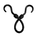 PERFECT BUNGEE | 12" EASY STRETCH CORD - BLACK 1