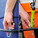 PERFECT BUNGEE | 2 PACK 12' ROPE LOCK TIE DOWN W/ BUNGEE - BLACK 4