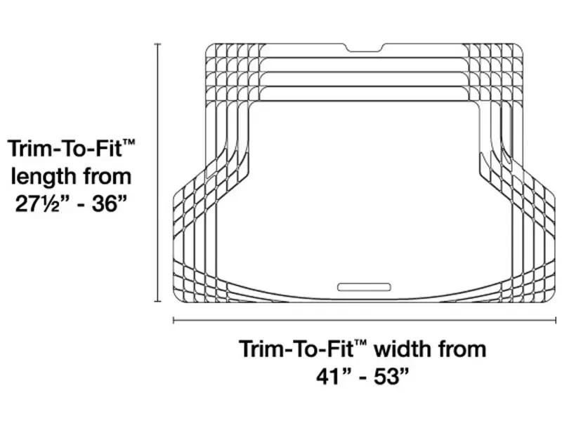 WEATHERTECH | CARGO TRUNK LINER | BLACK | UNIVERSAL TRIM-TO-FIT 7