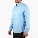 AFTCO Palomar LS Vented Fishing Shirt - Airy Blue 2.webp