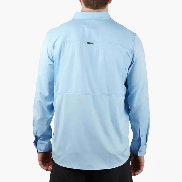 AFTCO Palomar LS Vented Fishing Shirt - Airy Blue 4.webp