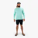 AFTCO Air-O Mesh LS Sun Protection Shirt - Shoreline Blue Heather 2.webp