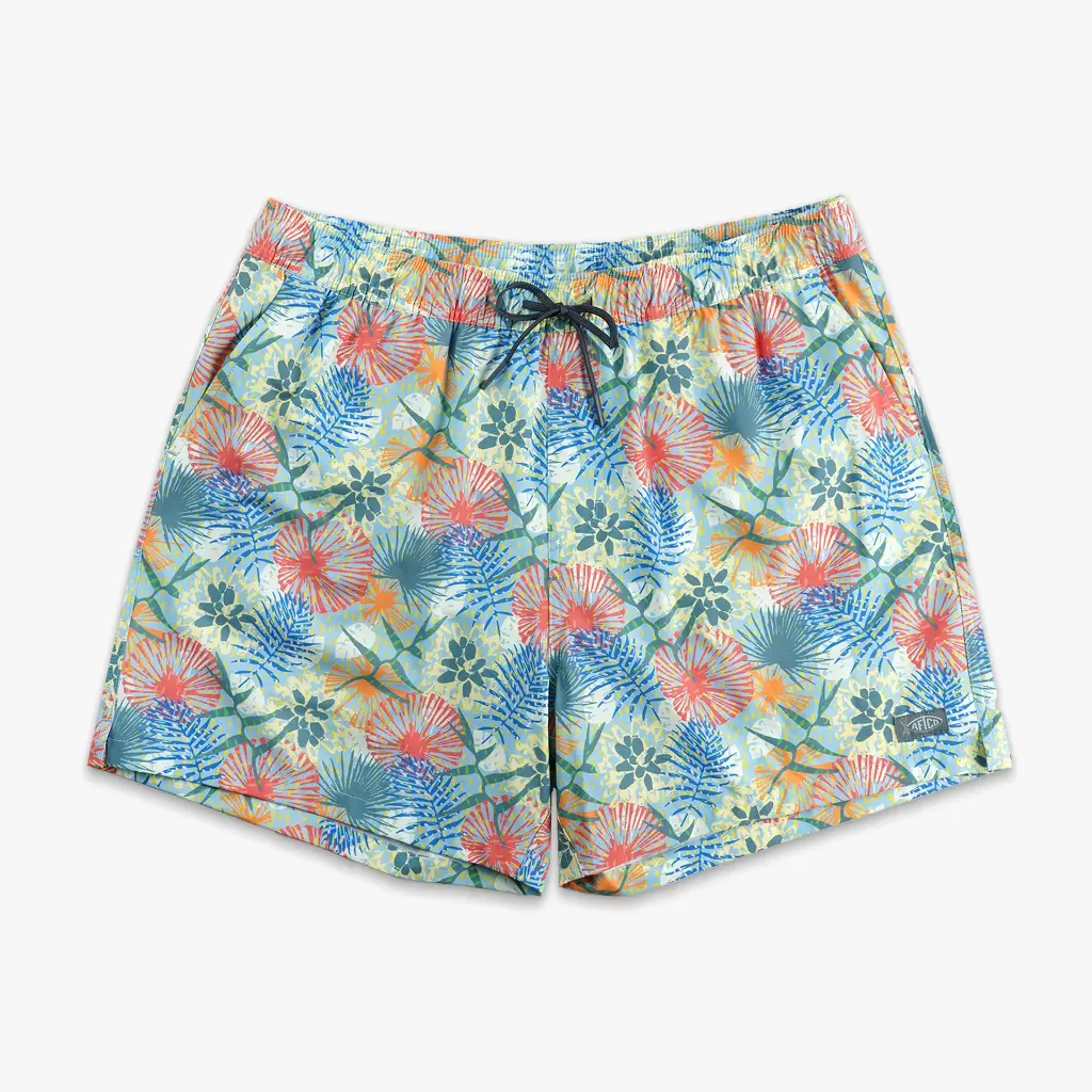 AFTCO Strike Swim Shorts Printed - Blue Water 1.webp