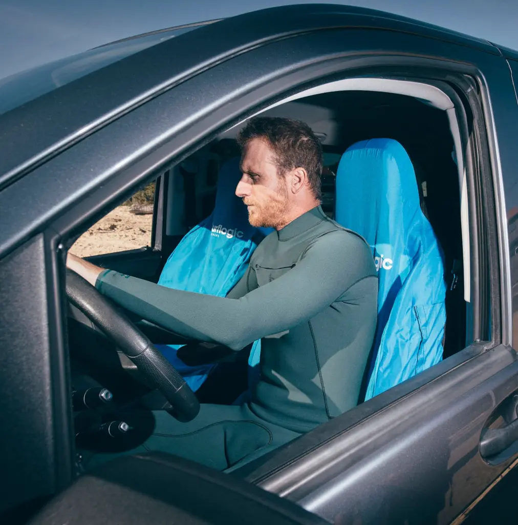 Waterproof Car Seat Cover - Cyan 4