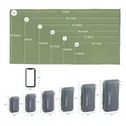 EVA Antibacterial Microfiber Travel Towel - size M 50x100 2.webp