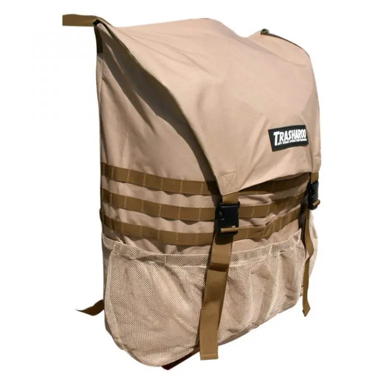 TRASHAROO | SPARE TIRE TRASH BAG FITS TIRES FROM 29″ TO 40″ HAULS UP TO 50 LBS OF WEIGHT | TAN
