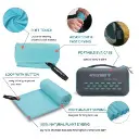EVA Antibacterial Microfiber Travel Towel - size M 50x100 3.webp