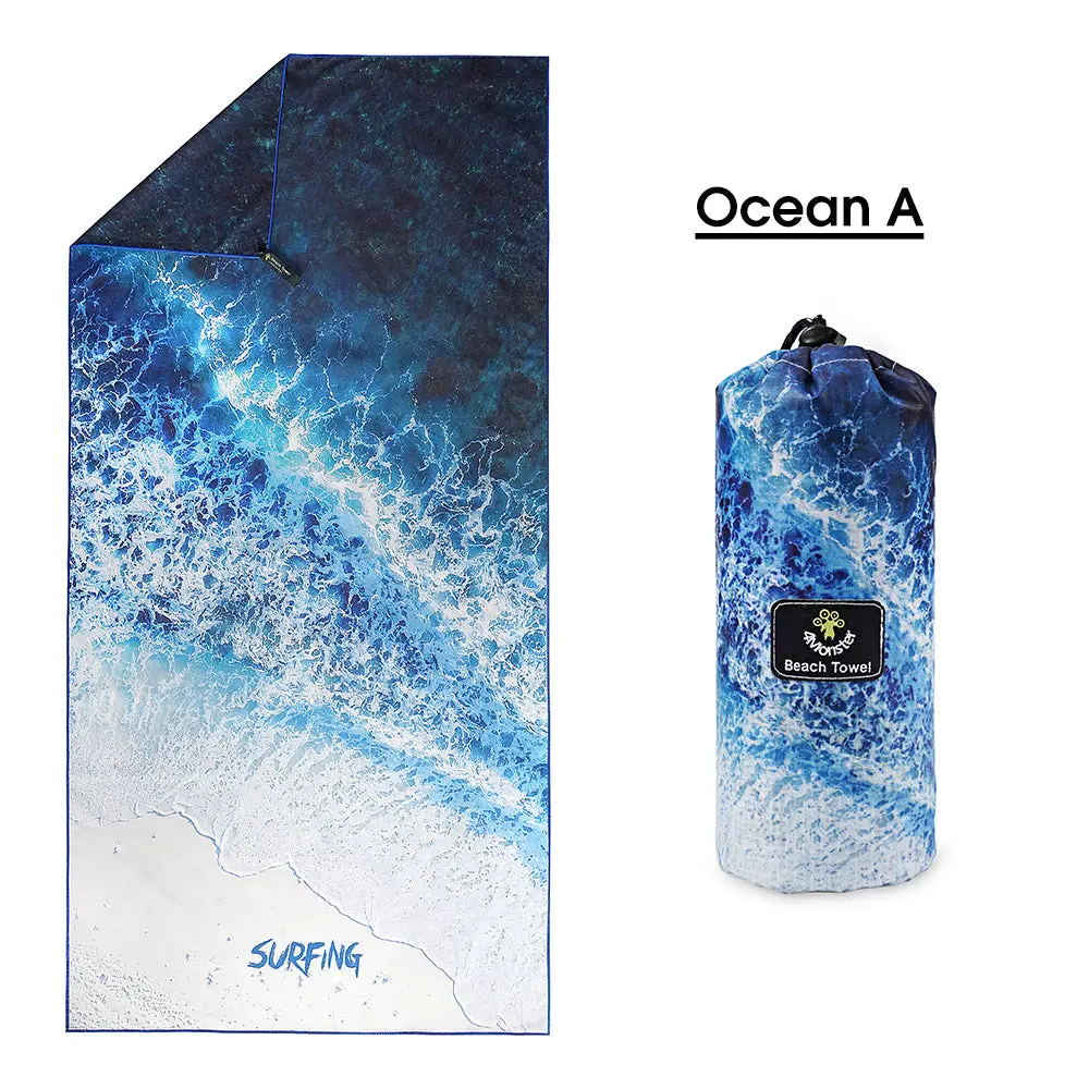 Ocean Series Microfiber Beach Towel - size 80x160cm 1.webp