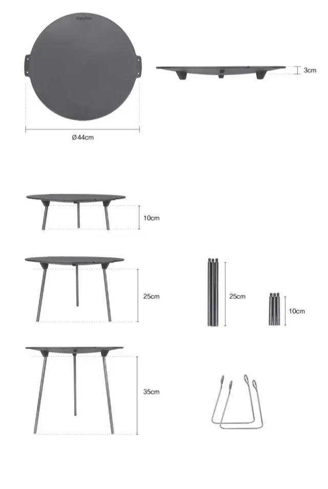 Snowline Cast Iron BBQ Pan