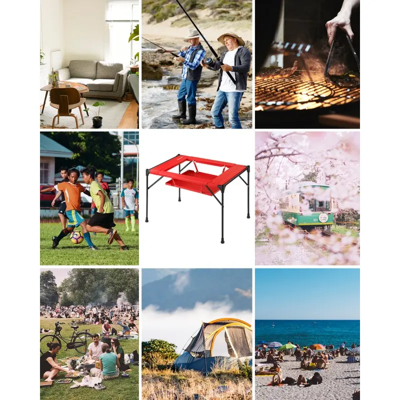 KingCamp ULTRALIGHT GRILLING TABLE - Red 6