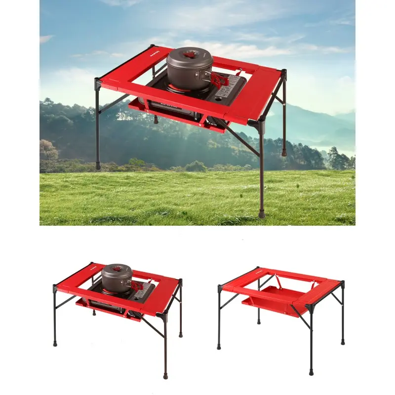 KingCamp ULTRALIGHT GRILLING TABLE - Red 2