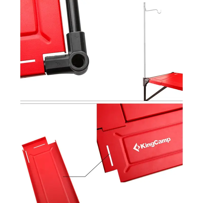 KingCamp ULTRALIGHT GRILLING TABLE - Red 3