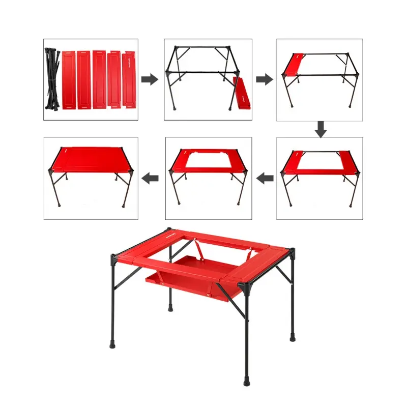 KingCamp ULTRALIGHT GRILLING TABLE - Red5