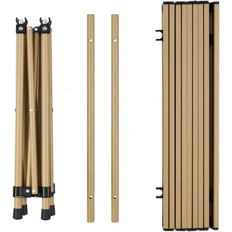 FUNDANGO Aluminum Folding Table M 54x51x49.5cm - KHAKI 4