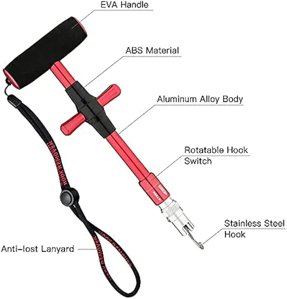 Large hook remover red 2