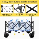 FUNDANGO Folding Wagon 180L Dual Chassis Camping Wagon 9C2450 3
