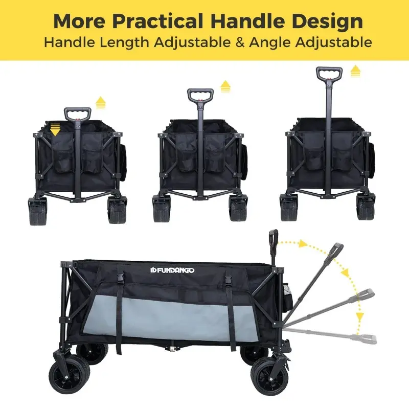 FUNDANGO Folding Wagon 180L Dual Chassis Camping Wagon 9C2450 1