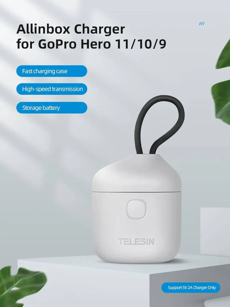 TELESIN All in 1 Charger + 2 Batteries for GoPro 9/10/11
