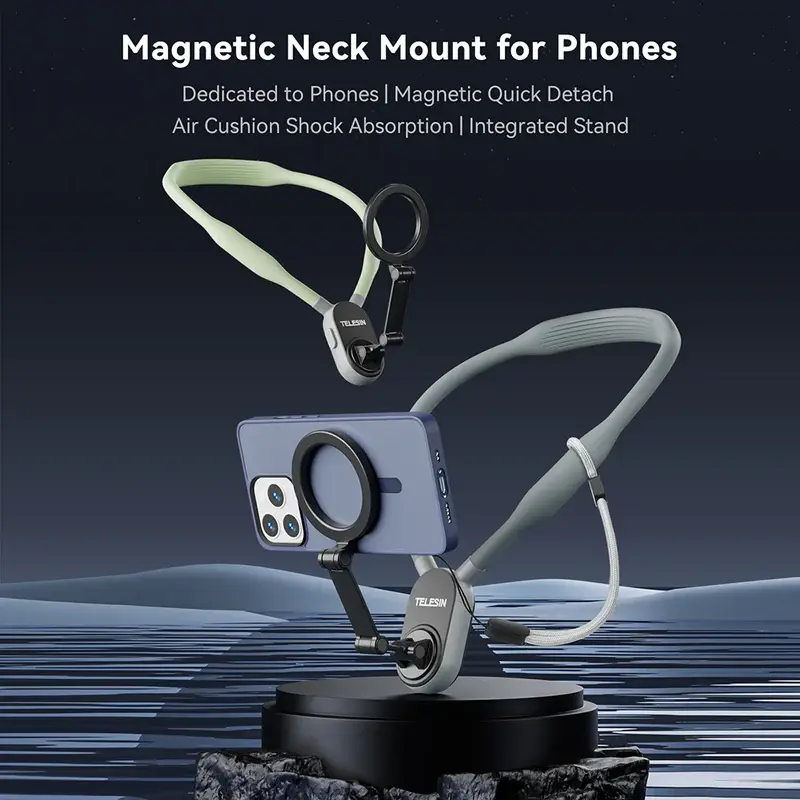 TELESIN Magnetic Neck Mount For Phones 6