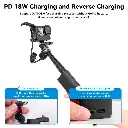 TELESIN 10000mAh Rechargeable Selfie Stick for Action Cameras