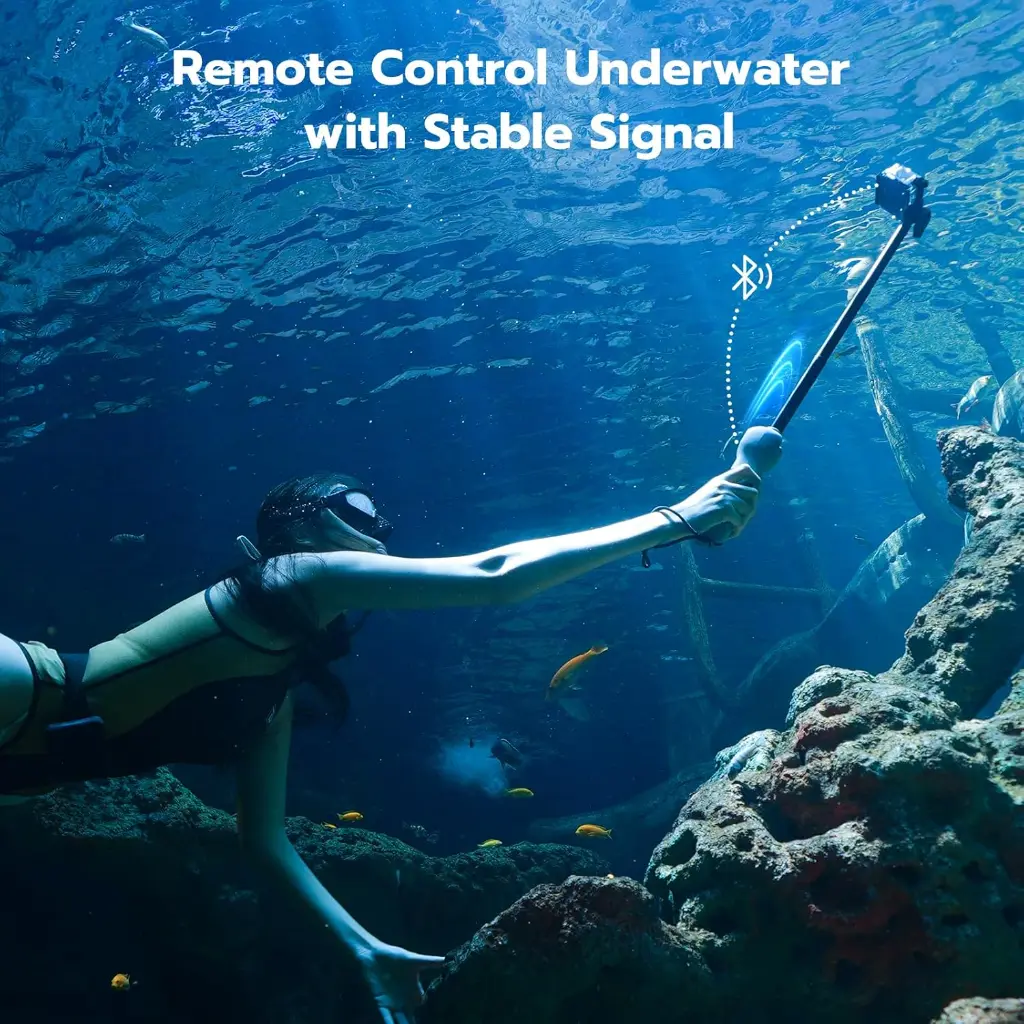 TELESIN Underwater Remote Control Selfie Stick 5