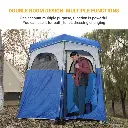 KingCamp Double Room Camping Shower Tent - BLUE/GREY KT2003 5