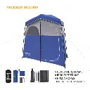 KingCamp Double Room Camping Shower Tent - BLUE/GREY KT2003 1