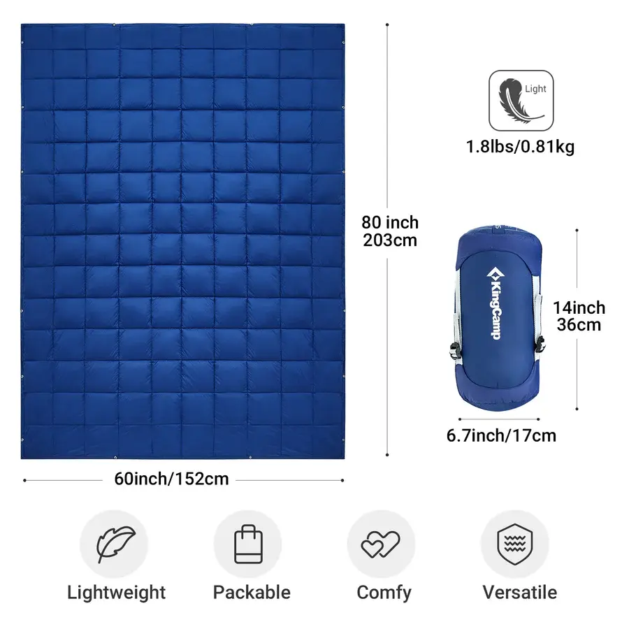 KingCamp 620 FP Lightweight Packable Camping Blanket 2.webp