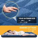 KingCamp DOUBLE Thick 3D Self-Inflating Camping Pad Navy KM2102 5