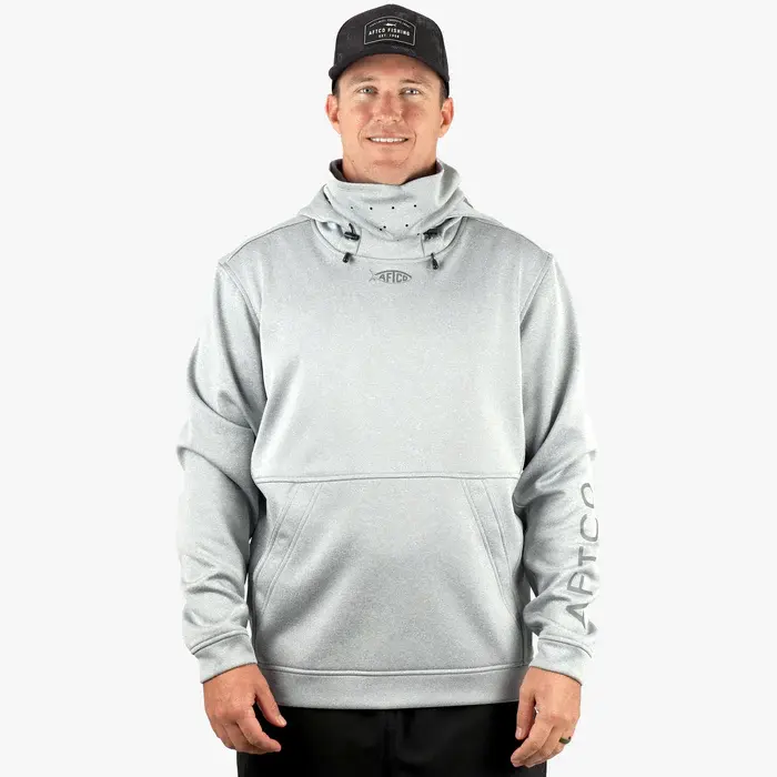 AFTCO Reaper Technical Sweatshirt - Harbor Gray Heather 2.webp
