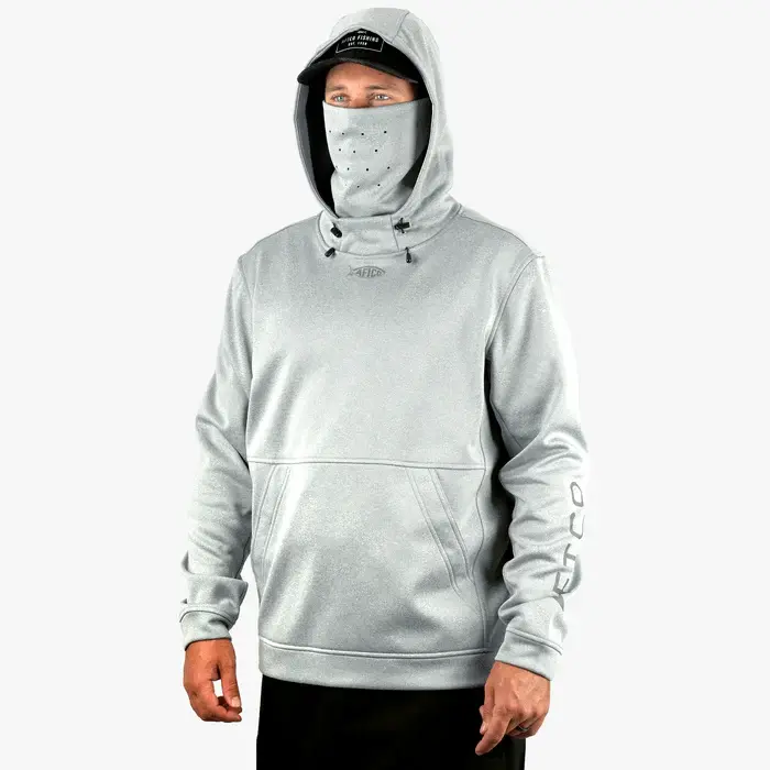 AFTCO Reaper Technical Sweatshirt - Harbor Gray Heather 3.webp