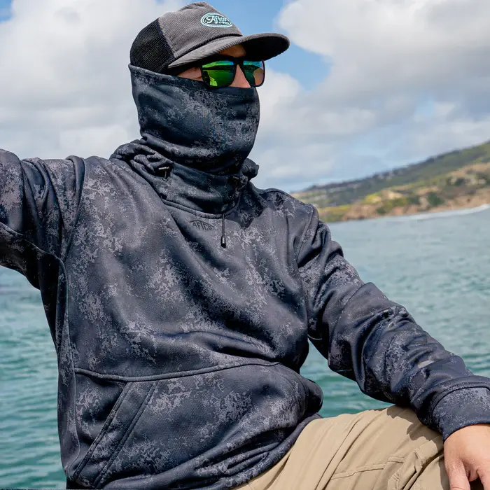 AFTCO Reaper Technical Sweatshirt - Naval Storm Camo 7.webp