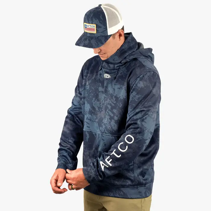 AFTCO Reaper Technical Sweatshirt - Naval Storm Camo 3.webp