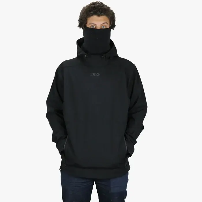 AFTCO Reaper Windproof Pullover Softshell - Black 3.webp