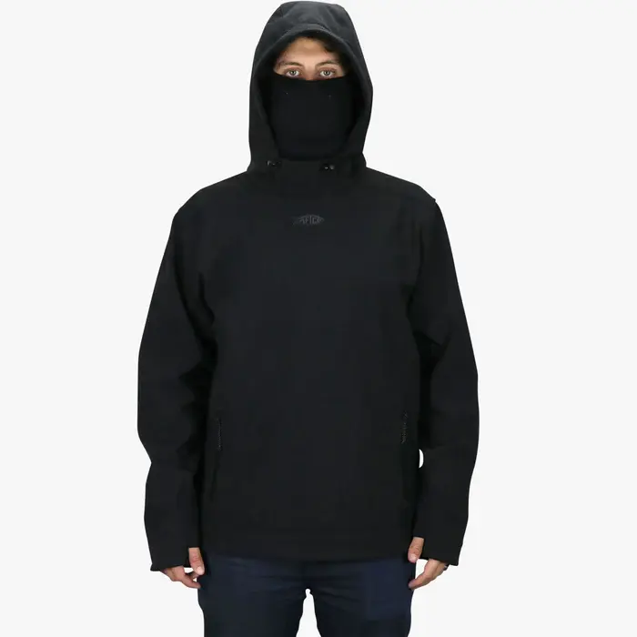 AFTCO Reaper Windproof Pullover Softshell - Black 2.webp