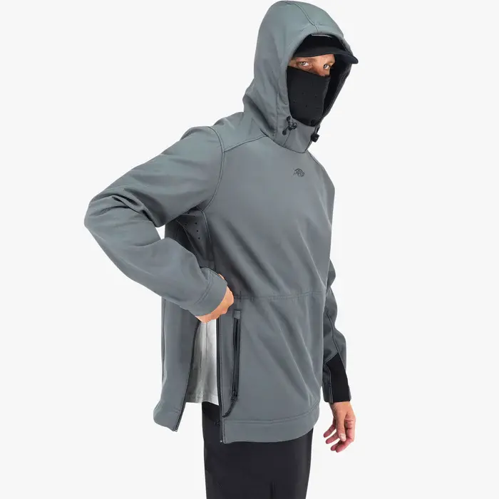 AFTCO Reaper Windproof Pullover Softshell - Charcoal 3.webp