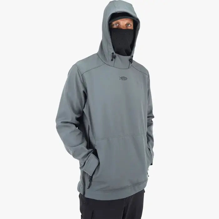 AFTCO Reaper Windproof Pullover Softshell - Charcoal 2.webp
