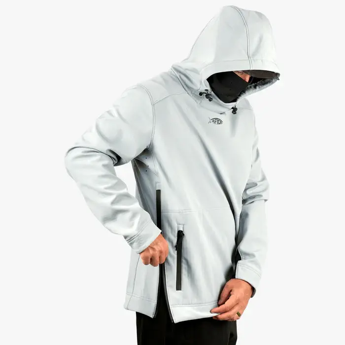 AFTCO Reaper Windproof Pullover Softshell - Harbor Gray 2.webp