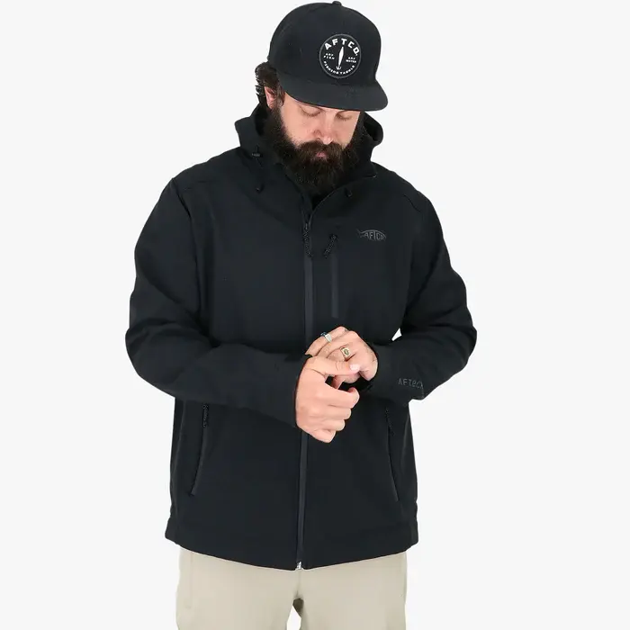 AFTCO Reaper Windproof ZIP UP Jacket - Black 3.webp