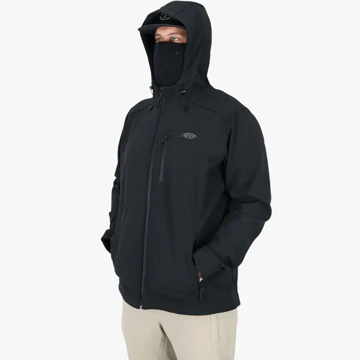 AFTCO Reaper Windproof ZIP UP Jacket - Black 2.webp