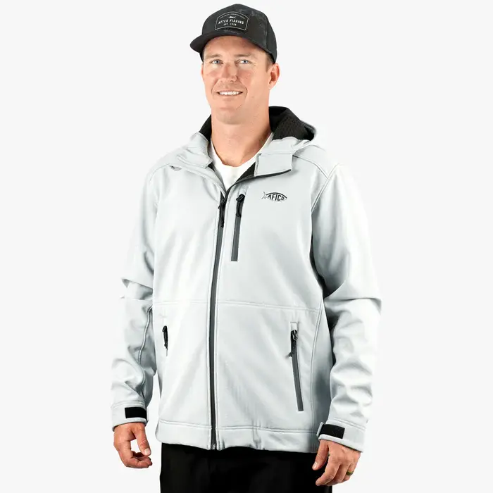 AFTCO Reaper Windproof ZIP UP Jacket - Harbor Gray 2.webp