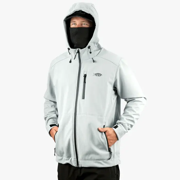 AFTCO Reaper Windproof ZIP UP Jacket - Harbor Gray 5.webp