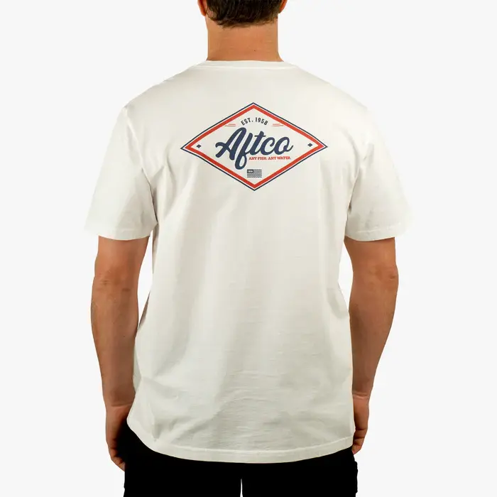 AFTCO Sherman SS T-Shirt - White 3.webp