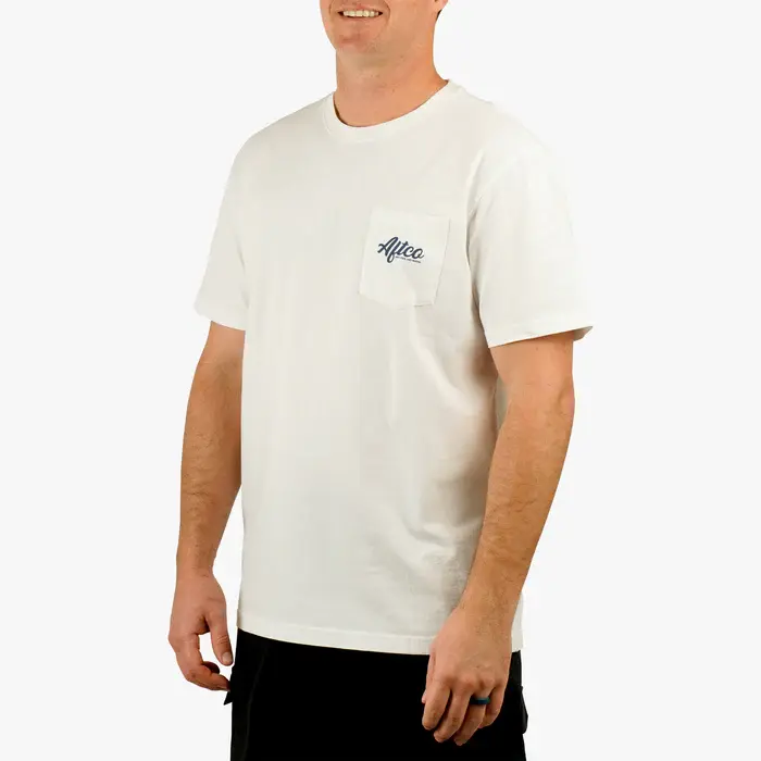 AFTCO Sherman SS T-Shirt - White 2.webp